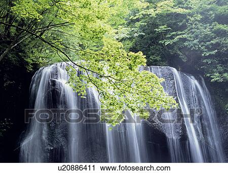 "Waterfall, Fukushima, Japan" View Large Photo Image Stock Image - "Waterfall, Fukushima, Japan". Fotosearch