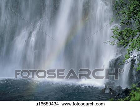 Picture - "Waterfall, Nagano, Japan". Fotosearch