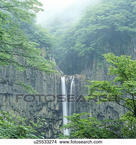 "Waterfall, Niigata, Japan" View Large Photo Image Picture - "Waterfall, Niigata, Japan". Fotosearch