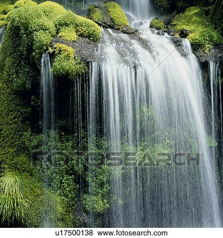 Stock Photo - "Waterfall, Yamanashi, Japan". Fotosearch