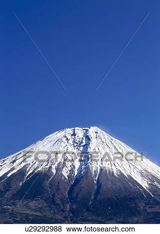 Stock Photo - "Mt. Fuji And Blue Sky, Shizuoka, Japan". Fotosearch