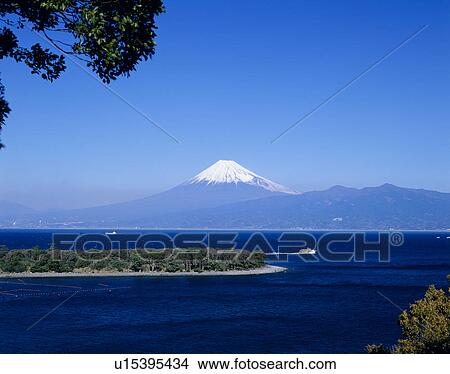 Picture - "Mt. Fuji And Ocean, Shizuoka, Japan". Fotosearch