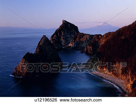 "Mt. Fuji And Ocean, Shizuoka, Japan" View Large Photo Image Stock Photograph - "Mt. Fuji And Ocean, Shizuoka, Japan". Fotosearch