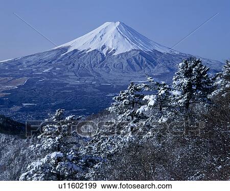 "Mt. Fuji And Snow, Yamanashi, Japan" View Large Photo Image Stock Photo - "Mt. Fuji And Snow, Yamanashi, Japan". Fotosearch
