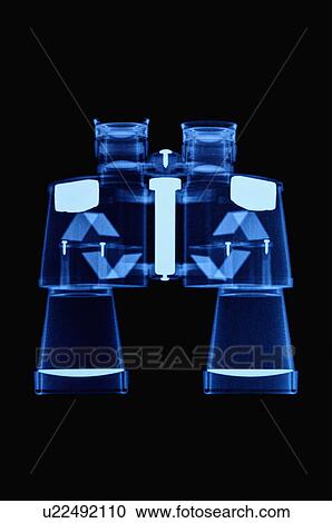 Stock Image - X-ray Image, Binocular. Fotosearch