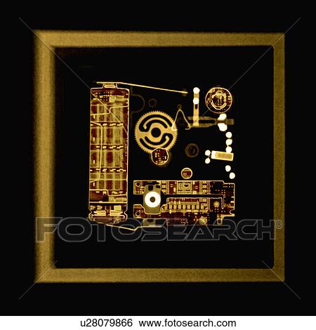 Stock Photograph - X-ray Image, Clock. Fotosearch