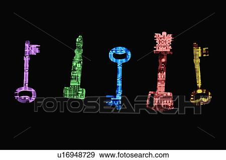 Stock Photo - X-ray Image, Key. Fotosearch