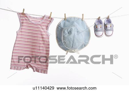 Baby clothing View Large Photo Image Stock Photo - Baby clothing . Fotosearch