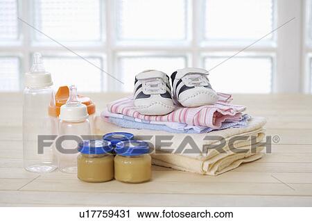 Baby products View Large Photo Image Stock Image - Baby products. Fotosearch