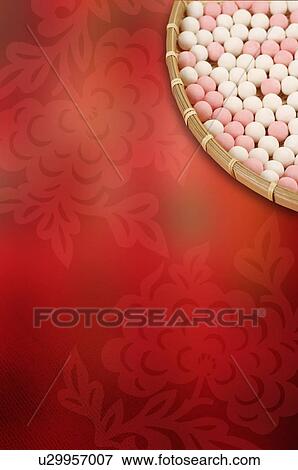Stock Photo - Background of stuffed dumpling for Lantern Festival, CG, Chinese Culture, Backgrounds. Fotosearch