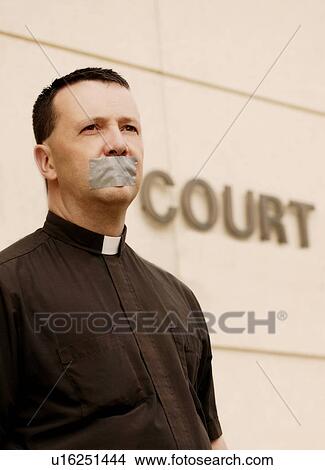 A gagged priest View Large Photo Image Picture - A gagged priest. Fotosearch