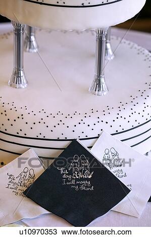 Stock Image - A wedding cake. Fotosearch