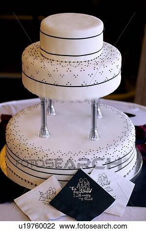 Stock Image - A wedding cake. Fotosearch