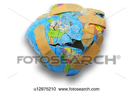 Stock Image - A world in need of repair. Fotosearch