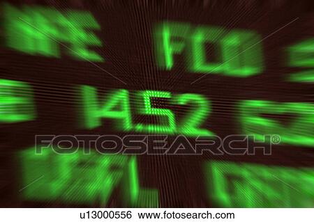 Stock Photograph - Airport flight information display. Fotosearch