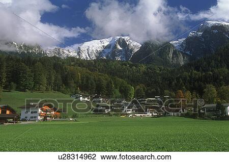 Stock Image - Alpine scenery. Fotosearch