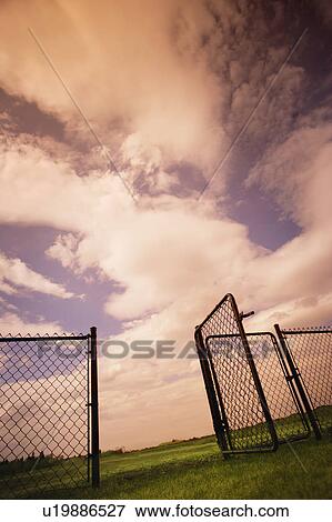 An open gate View Large Photo Image Stock Photo - An open gate. Fotosearch