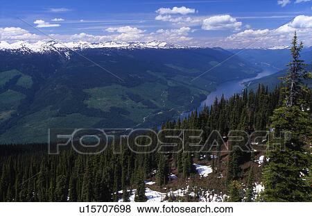 Arial view of mountains forests and a river View Large Photo Image Stock Photo - Arial view of mountains forests and a river. Fotosearch
