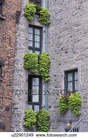 Stock Photo - Back of stone built property. Fotosearch