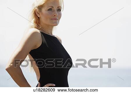 Stock Photo - Beautiful blonde model. Fotosearch