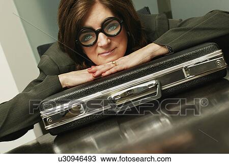 Businesswoman wearing funny glasses View Large Photo Image Stock Image - Businesswoman wearing funny glasses. Fotosearch