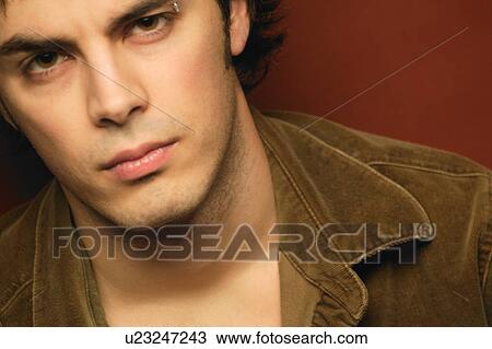Stock Image - Caucasian male model. Fotosearch