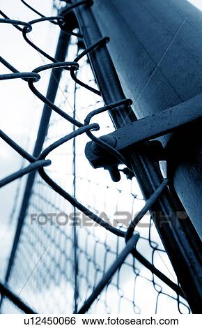 Chain link fence View Large Photo Image Stock Photograph - Chain link fence. Fotosearch