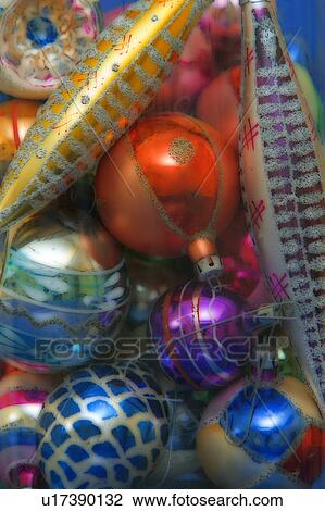 Stock Image - Christmas ball ornaments. Fotosearch