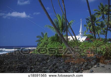 Stock Photography - Church on the beach. Fotosearch