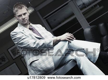 Confident businessman View Large Photo Image Stock Photo - Confident businessman. Fotosearch