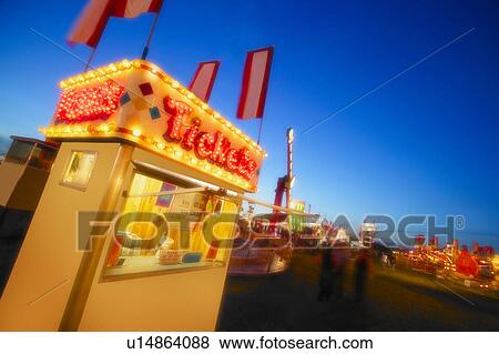 Fairground ticket booth View Large Photo Image Stock Photo - Fairground ticket booth. Fotosearch