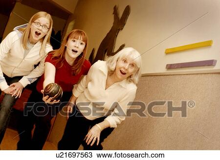 Family bowling View Large Photo Image Stock Image - Family bowling. Fotosearch