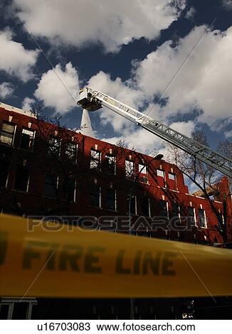 Fire being put out in building View Large Photo Image Stock Image - Fire being put out in building. Fotosearch