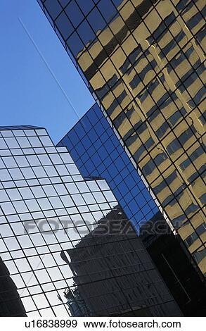 Stock Photo - Glass buildings and reflections. Fotosearch