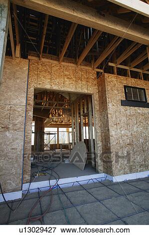 Stock Photo - House construction. Fotosearch
