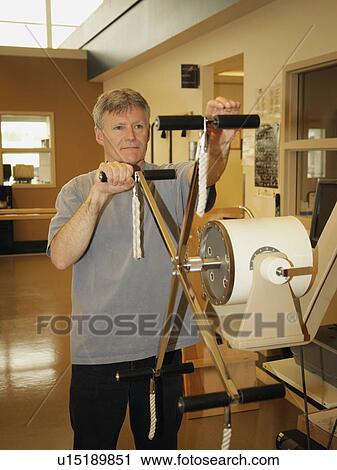 Man in rehab after injury View Large Photo Image Stock Image - Man in rehab after injury. Fotosearch
