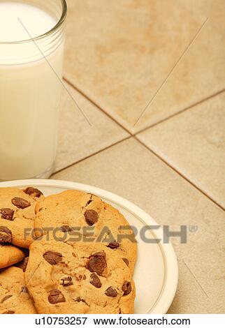 Stock Photo - Milk and cookies. Fotosearch