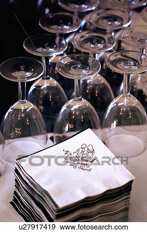 Napkins and glasses View Large Photo Image Stock Photo - Napkins and glasses. Fotosearch