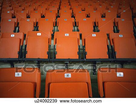 Stock Photo - Numbered seats. Fotosearch