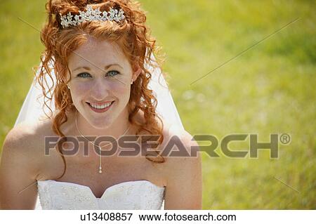 Stock Photo - Portrait of a bride. Fotosearch