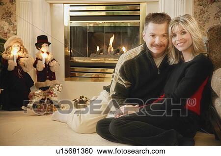 Stock Image - Portrait of a couple. Fotosearch