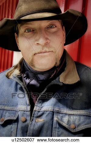Portrait of a cowboy View Large Photo Image Stock Photo - Portrait of a cowboy. Fotosearch
