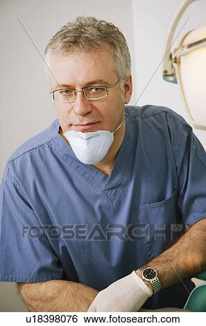 Stock Photograph - Portrait of a dentist. Fotosearch