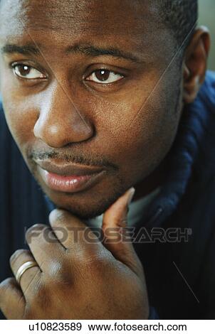 Portrait of man's face View Large Photo Image Stock Photo - Portrait of man's face. Fotosearch