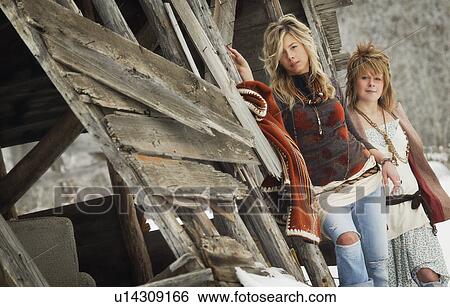 Stock Photograph - Portrait of women. Fotosearch