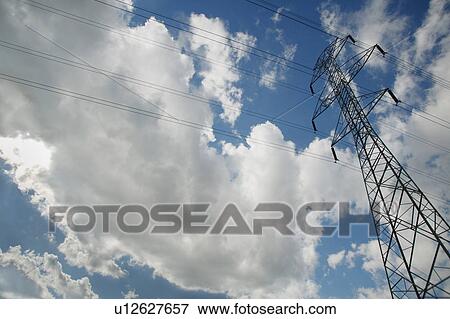 Power lines View Large Photo Image Stock Photo - Power lines. Fotosearch