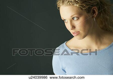 Pretty blonde woman View Large Photo Image Stock Photograph - Pretty blonde woman. Fotosearch