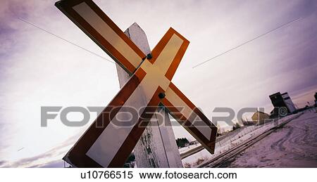Stock Photography - Railroad sign. Fotosearch