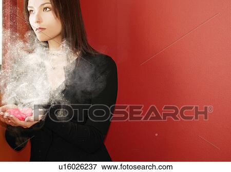 Stock Photo - Smoldering heart. Fotosearch