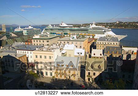 Stock Photo - View of Vancouver British Columbia Canada including a ship. Fotosearch